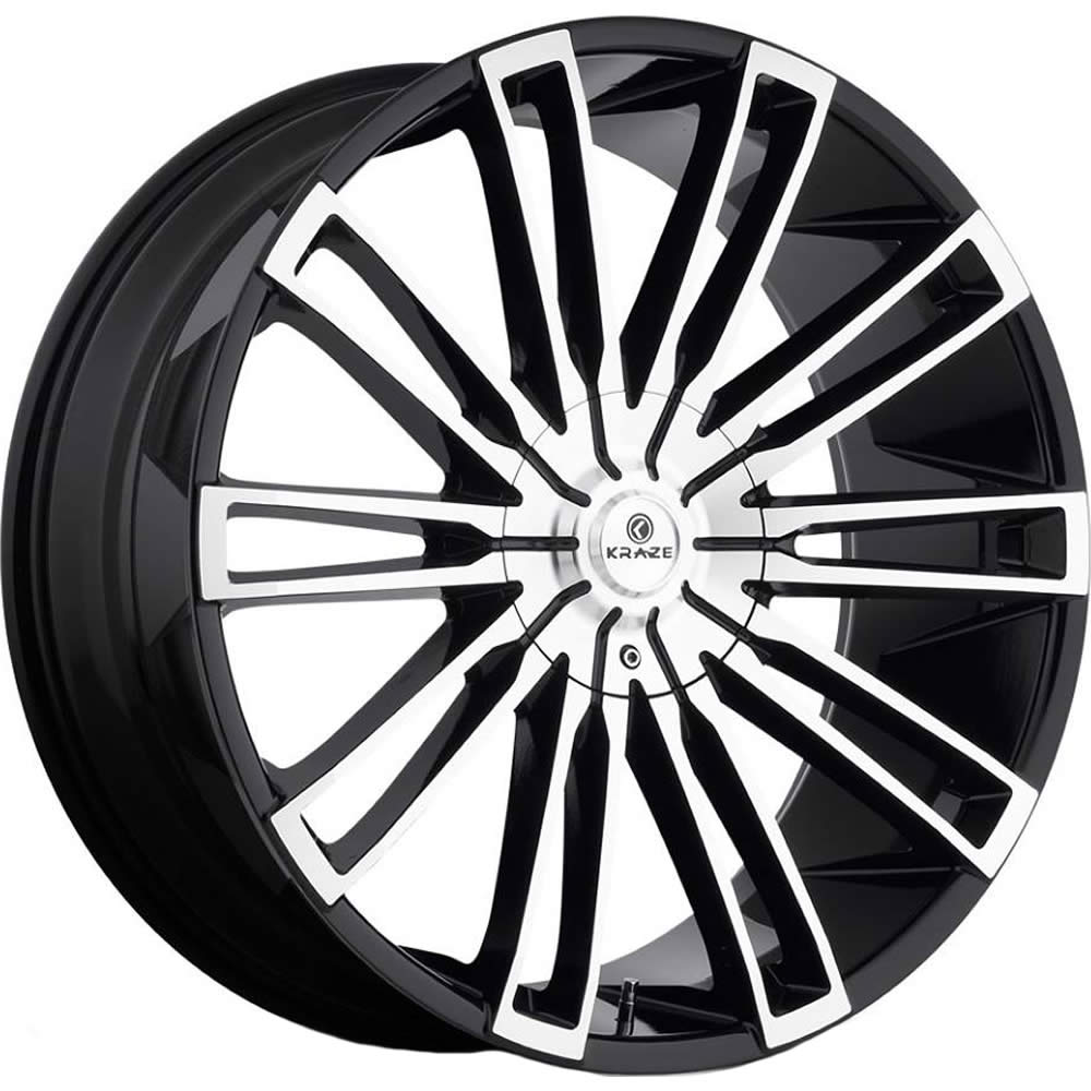Kraze Inspire Black Machined Wheel