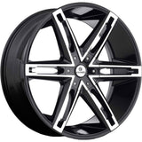 Kraze Mania Black Machined Wheel