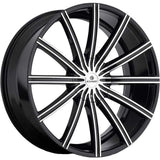 Kraze Passion Black Machined Wheel