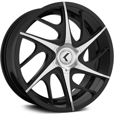 Kraze Rogue Black Machined Wheel