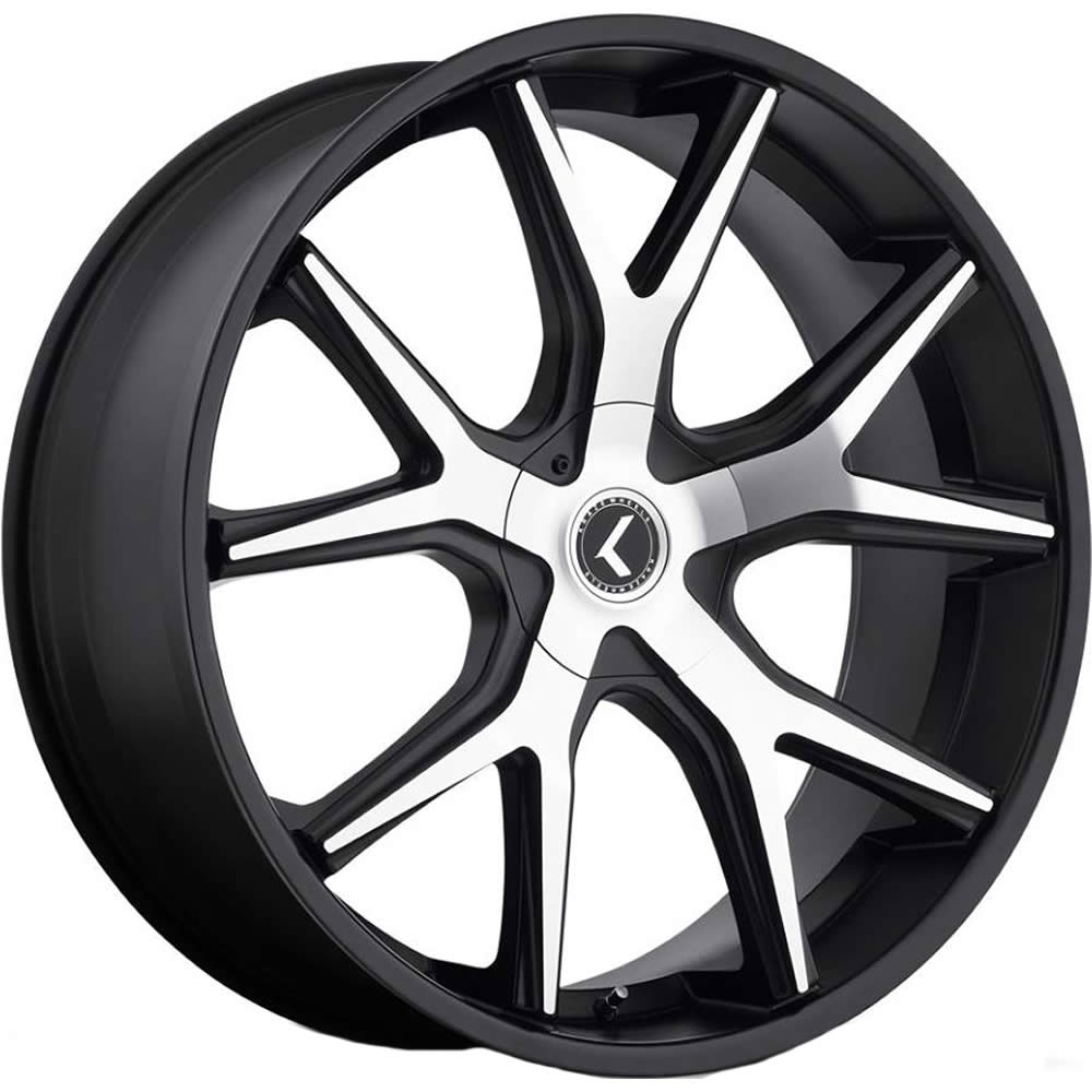 Kraze Splitz Black Machined Wheel