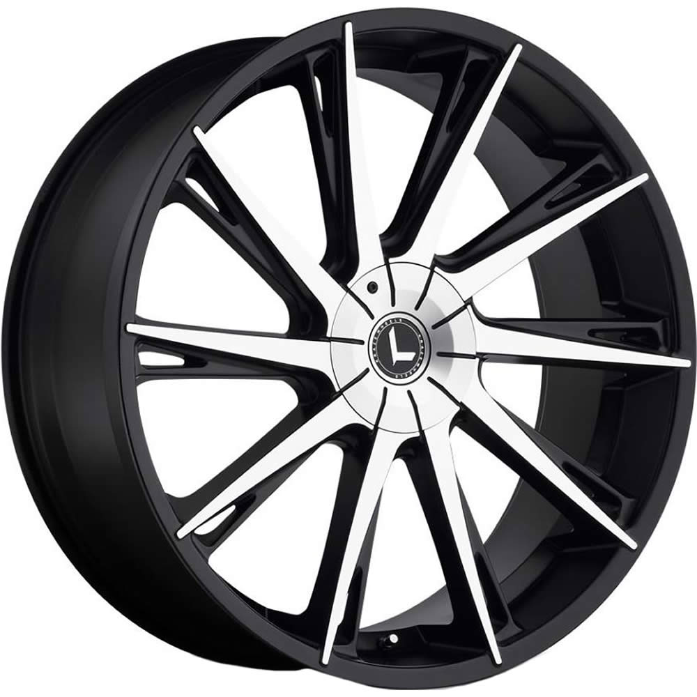 Kraze Swagg Black Machined Wheel