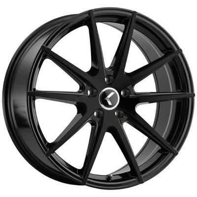 Kraze TURISMO KR193 17x8 +38mm Gloss Black