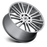 Black Rhino KRUGER 24x10 +25mm Silver with Mirror-Cut Face