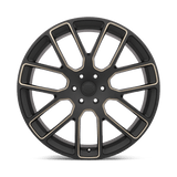 Black Rhino Kunene 20x9 +15 Matte Black Dark Tint Milled premium truck wheel