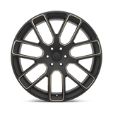 Black Rhino KUNENE 22x9.5 +30mm Matte Black with Dark Tint Milled Spokes
