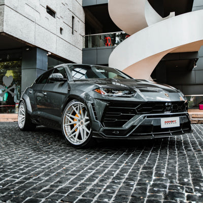 Brixton Forged PF8 on Lamborghini Urus Grigio Lynx