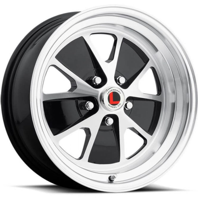 Legendary Wheels LW20 Black Machined Wheel