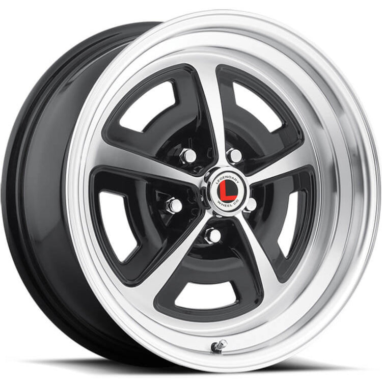 Legendary Wheels LW50 Black Machined Wheel