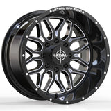 Lethal Offroad LT03 Black Milled Wheel