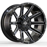 Lethal Offroad LT05 Black Milled Wheel