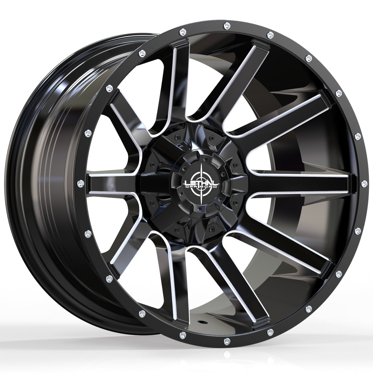 Lethal Offroad LT05 Black Milled Wheel