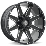 Lethal Offroad LT06 Black Milled Wheel