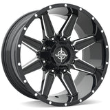 Lethal Offroad LT06 Black Milled Wheel