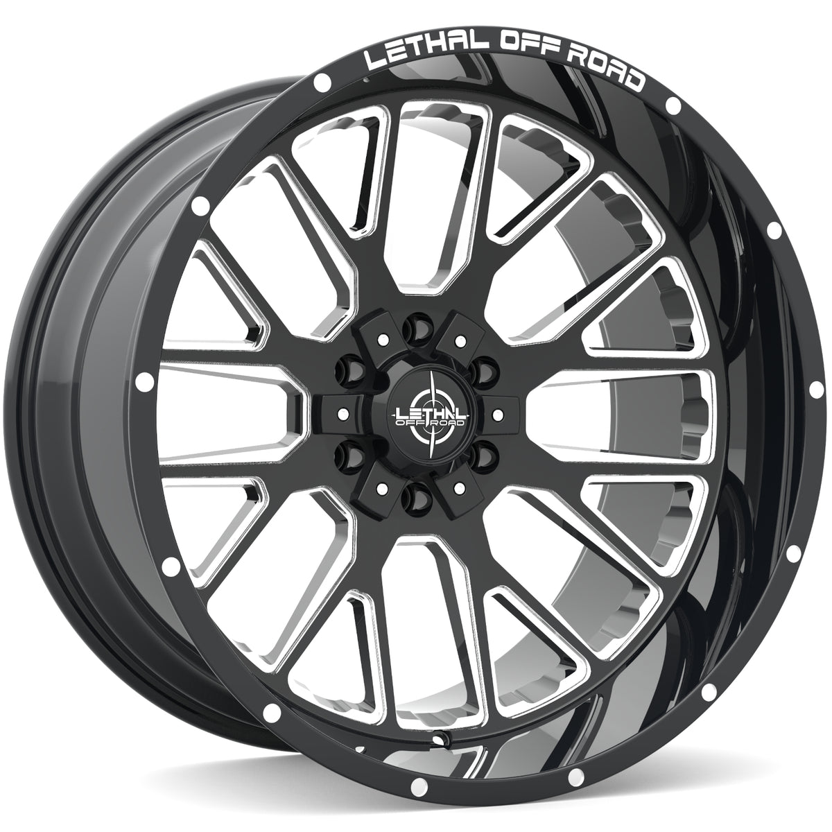 Lethal Offroad LT08 Black Milled Wheel