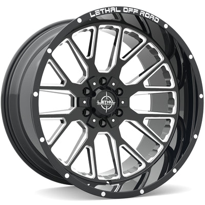 Lethal Offroad LT08 Black Milled Wheel