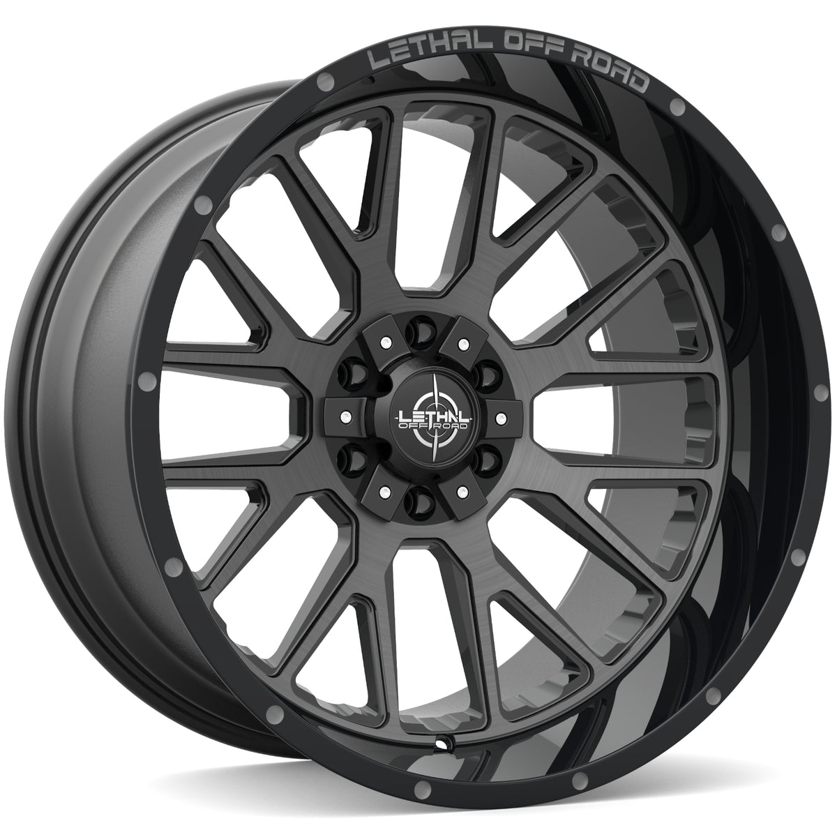 Lethal Offroad LT08 Black Machined Wheel