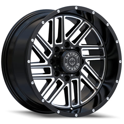 Lethal Offroad LT13 Black Milled Wheel