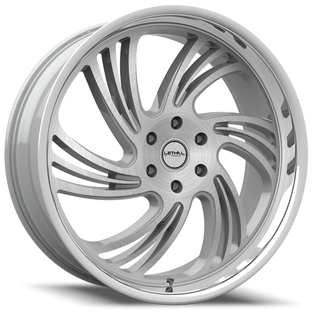 Lethal Street LS02 Silver Brushed Wheel