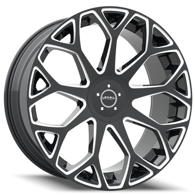 Lethal Street LS03 Black Milled Wheel