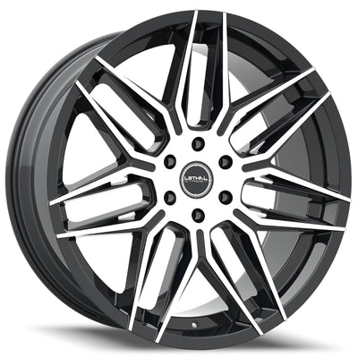 Lethal Street LS04 Black Brushed Wheel