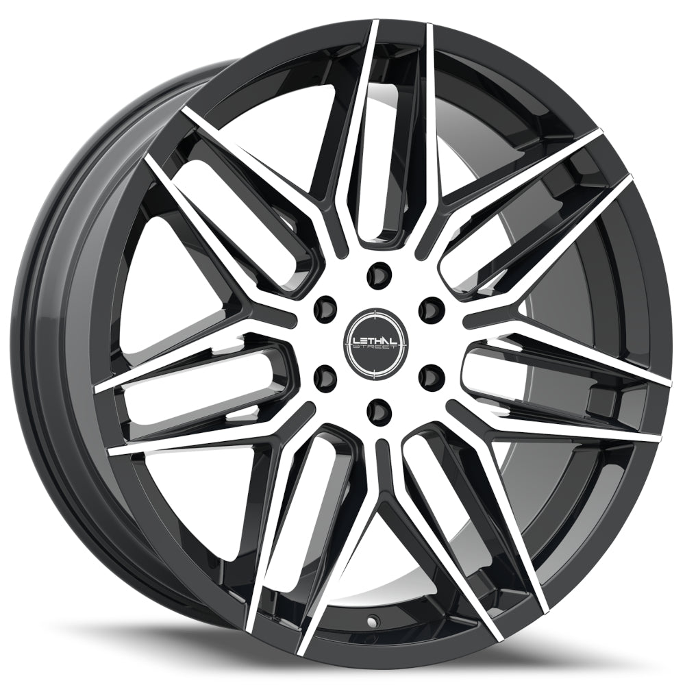 Lethal Street LS04 Black Brushed Wheel