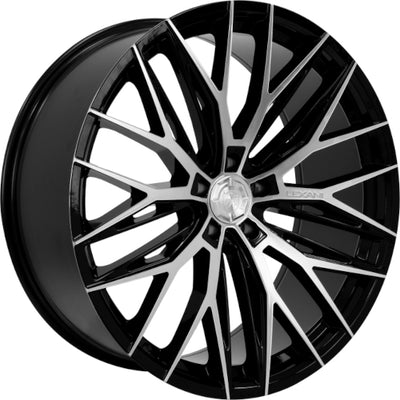 Lexani Aries Black Machined Wheel