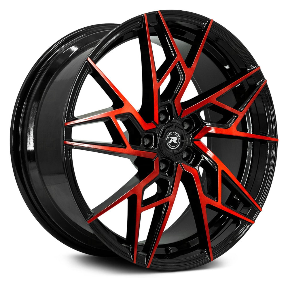 Lexani Ascari Black Red Brushed Wheel