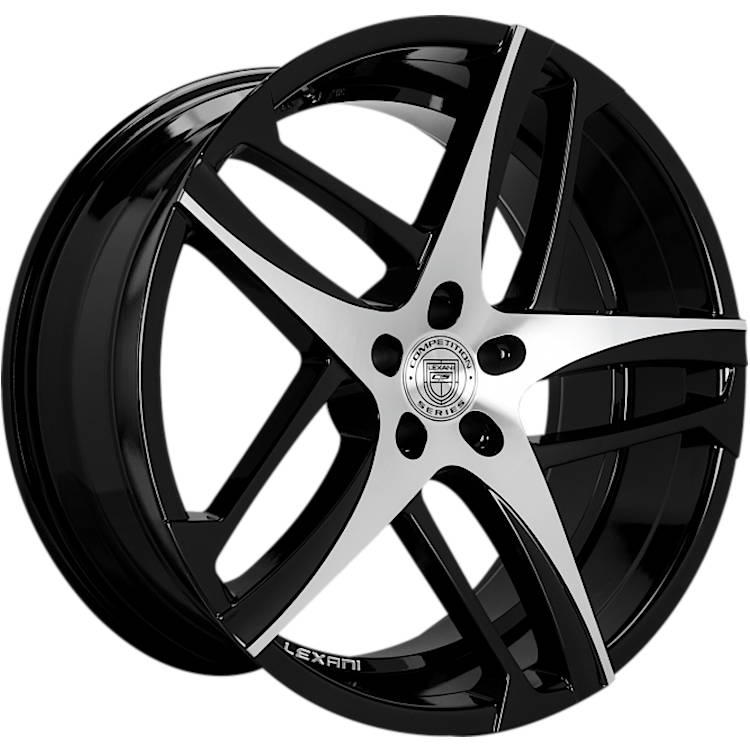Lexani Bavaria Black Machined Wheel