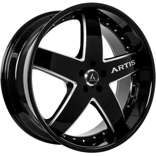 Lexani Booya Black Milled Wheel