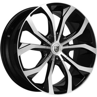 Lexani Lust Machined Black wheel