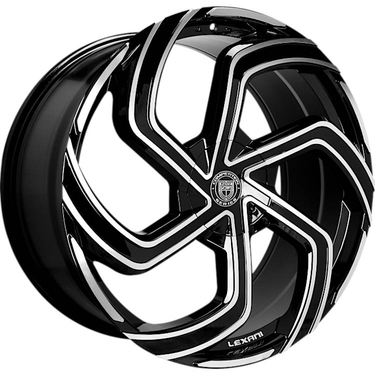 Lexani Swift-6 Black Machined Wheel