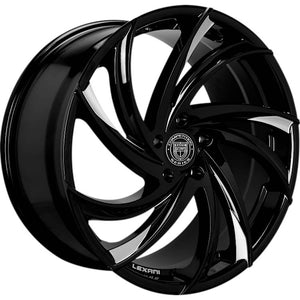 Lexani Twister Black Machined wheel