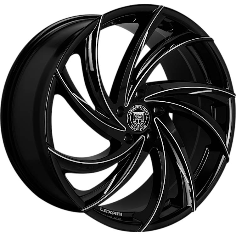 Lexani Twister Black Milled Wheel