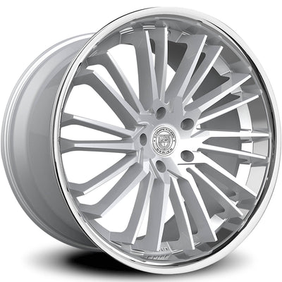 Lexani Virage Silver Machined Wheel