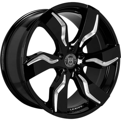 Lexani Zagato Black Milled Wheel