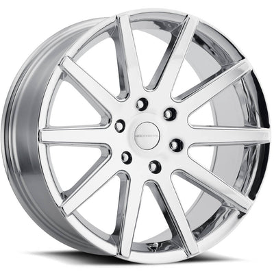 Liquid Metal Blade Chrome Wheel