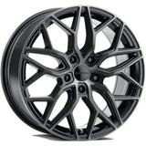 Liquid Metal Hawk Black Machined Wheel