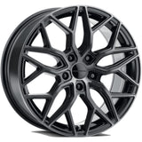 Liquid Metal Hawk Black Machined Wheel
