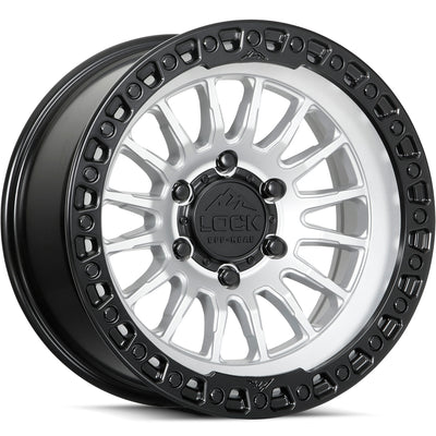 Lock Offroad Wheels Grit Silver Wheel