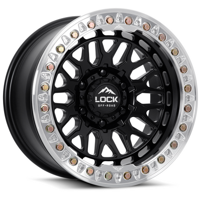 Lock Offroad Wheels Invader Beadlock Black Wheel