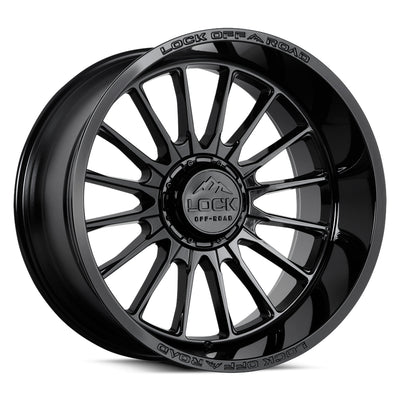 Lock Offroad Wheels Striker Gloss Black Wheel