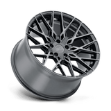 XO Phoenix 22x10.5 +38 Gunmetal Brushed Gunmetal Face premium Euro wheel