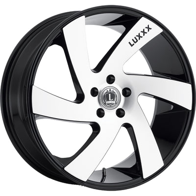 Luxxx Alloys LUX10 Black Machined Wheel