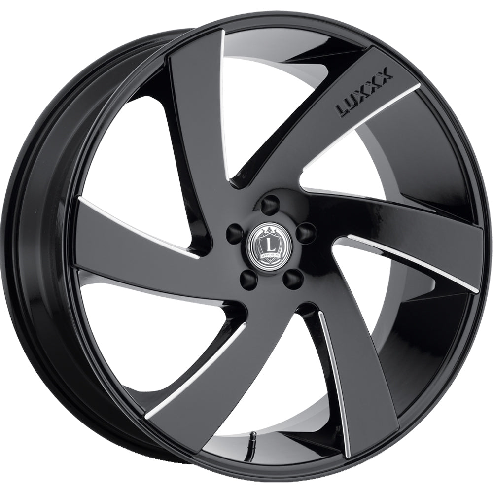Luxxx Alloys LUX10 Black Milled Wheel
