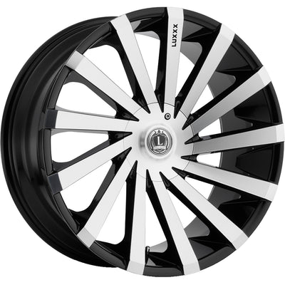 Luxxx Alloys LUX13 Black Machined Wheel