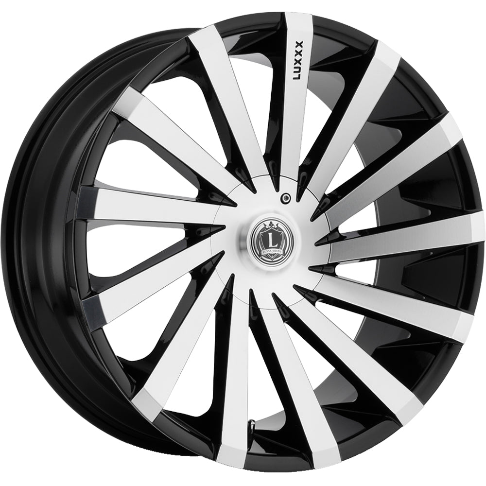 Luxxx Alloys LUX13 Black Machined Wheel