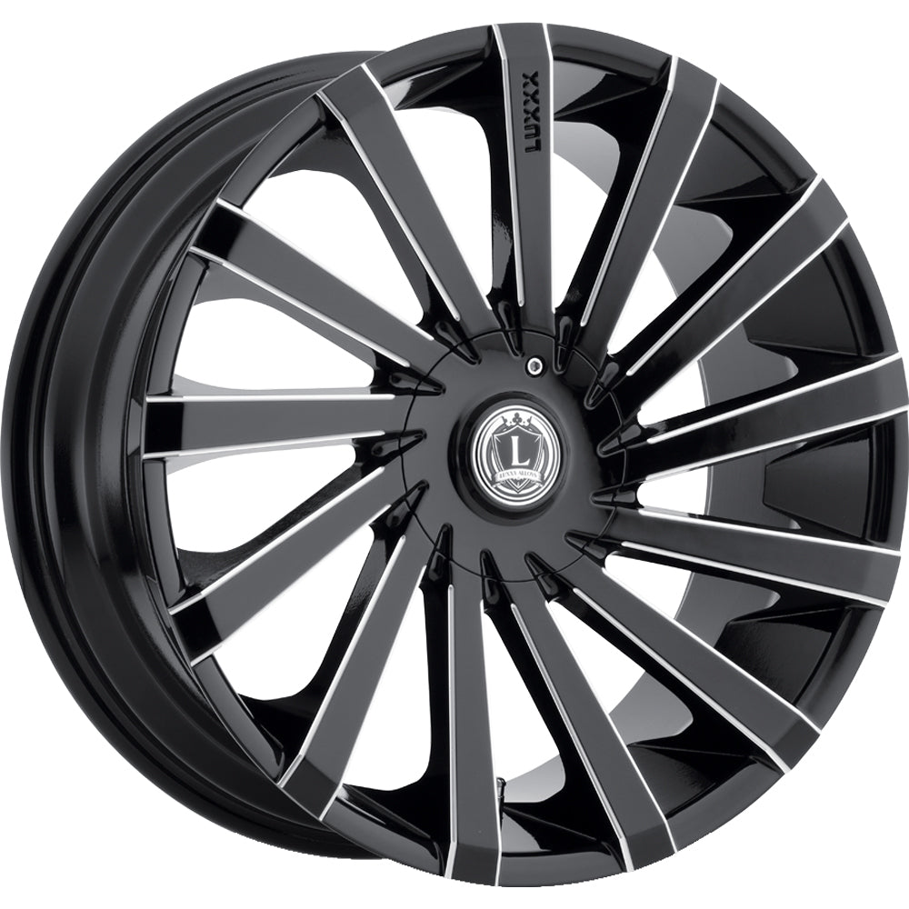 Luxxx Alloys LUX13 Black Milled Wheel
