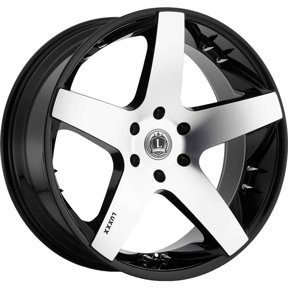 Luxxx Alloys LUX14 Black Machined Wheel