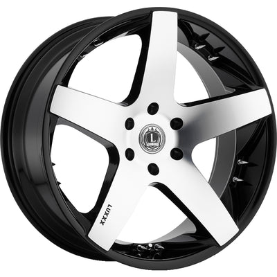 Luxxx Alloys LUX14 Black Machined Wheel